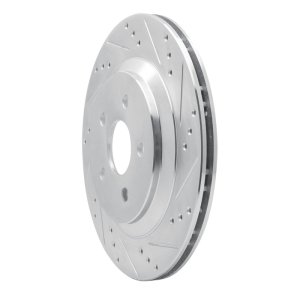 Ford Freestar Brake Rotor (1) - Rear Right - R1 Concepts - Drilled & Slotted - Silver - `04-`07